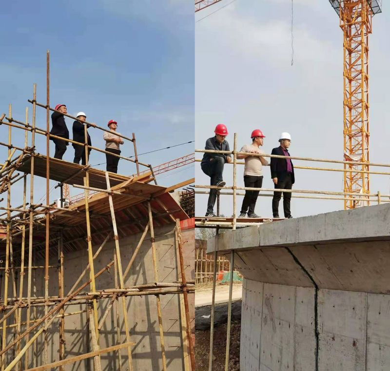 公司領(lǐng)導(dǎo)視(shi)詧永城市第(di)七汚(wu)水處理廠(chang)工程進(jìn)(jin)度