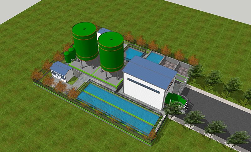 湖北蔴城某隧(sui)道汚水處理站項目